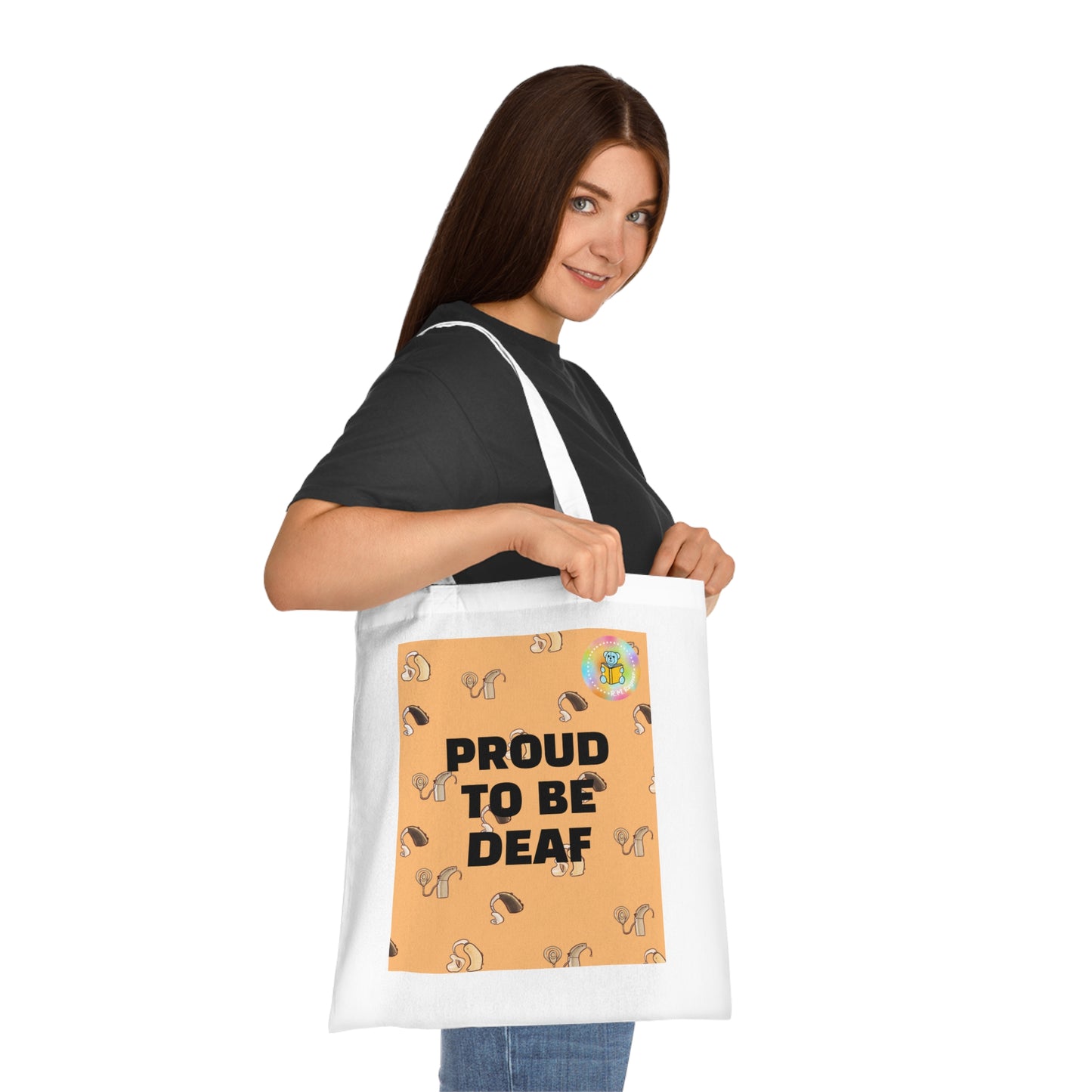 PROUD TO BE DEAF Cotton Tote Bag