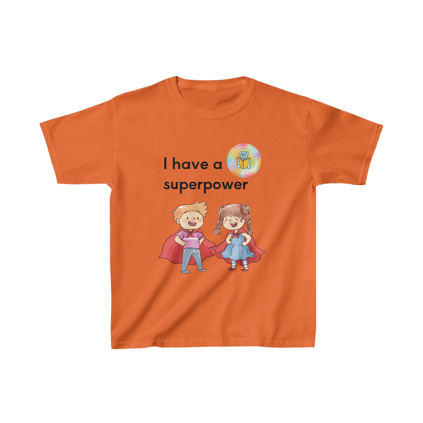 Kids I have SUPERPOWERS with Emily and Freddie characters t-shirt image 7