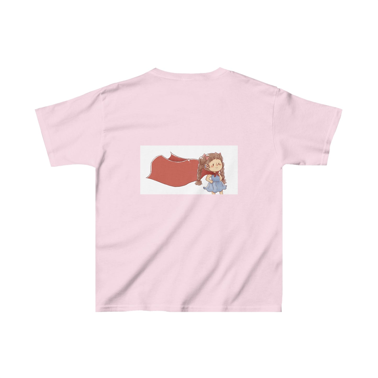 Kids I have SUPERPOWERS with Emily and Freddie characters t-shirt - XL, Light Pink image
