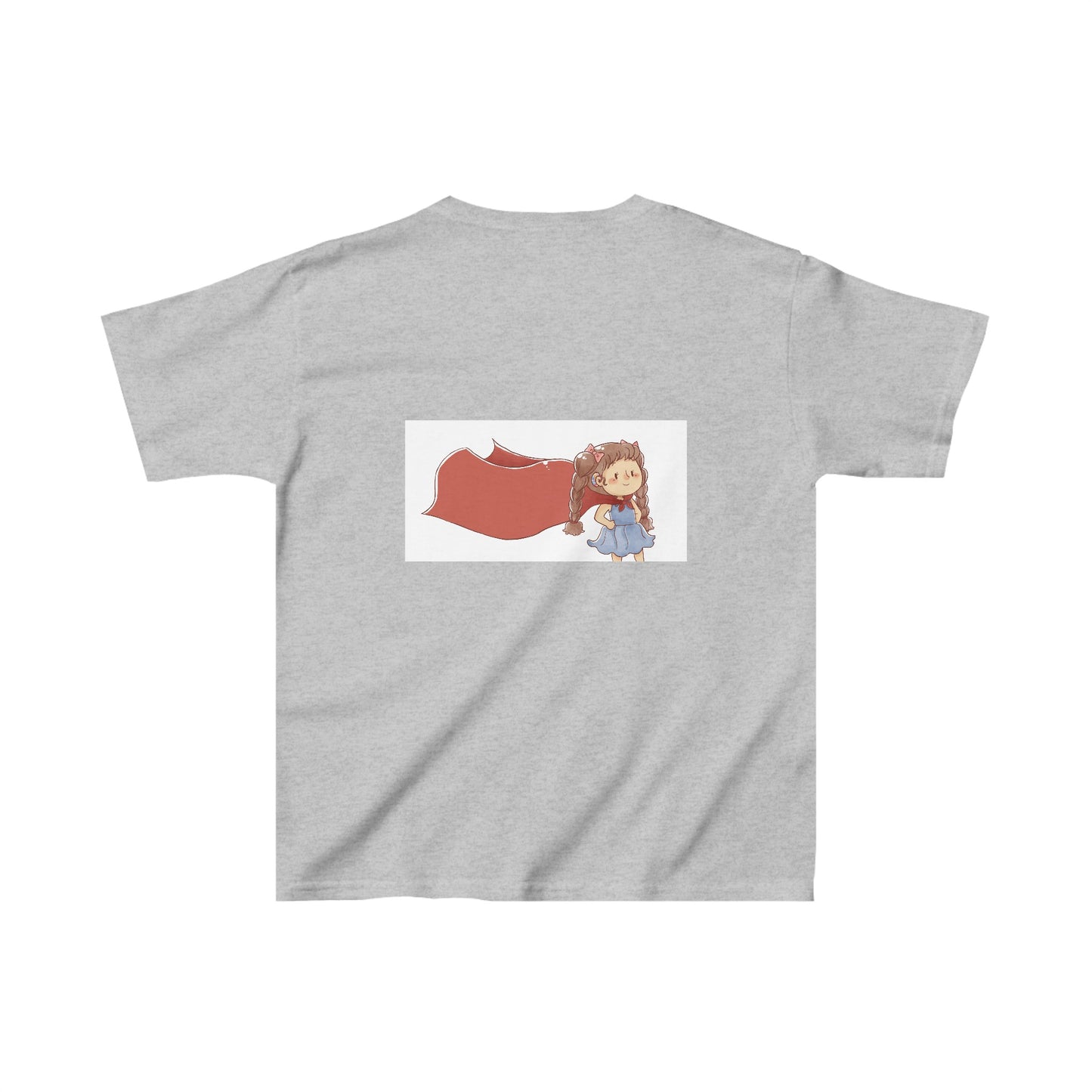 Kids I have SUPERPOWERS with Emily and Freddie characters t-shirt - L, Sport Grey image