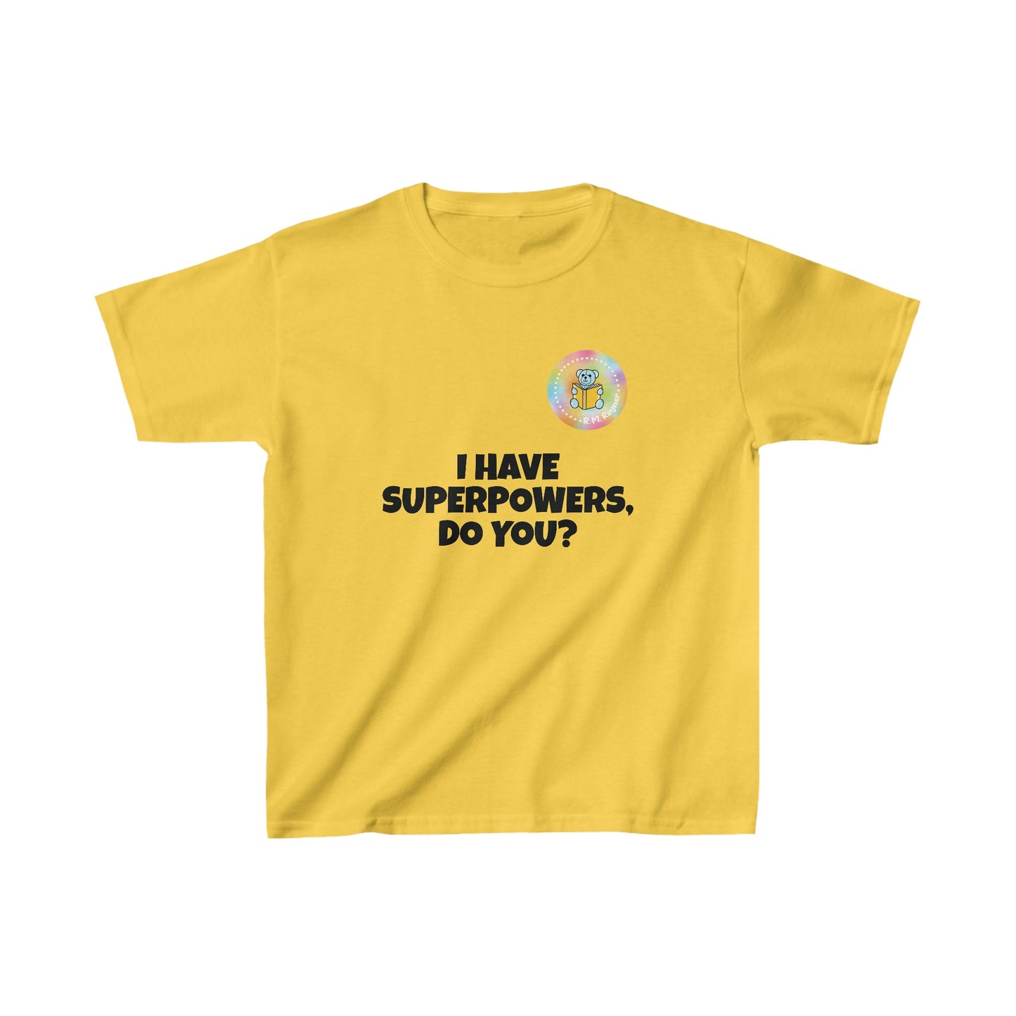Kids I have superpowers, do you (plain text) t-shirt image 10