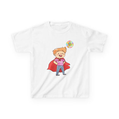 Kids t-shirt - Freddie character from "Can you find the superpowers" book