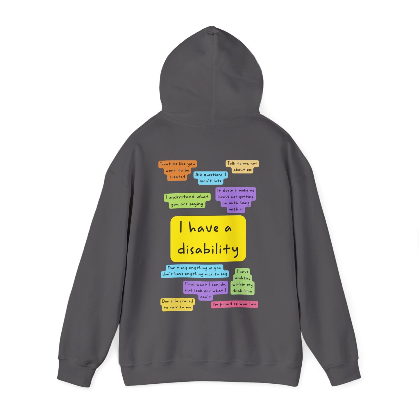Unisex Adult Hoodie - I have a disability
