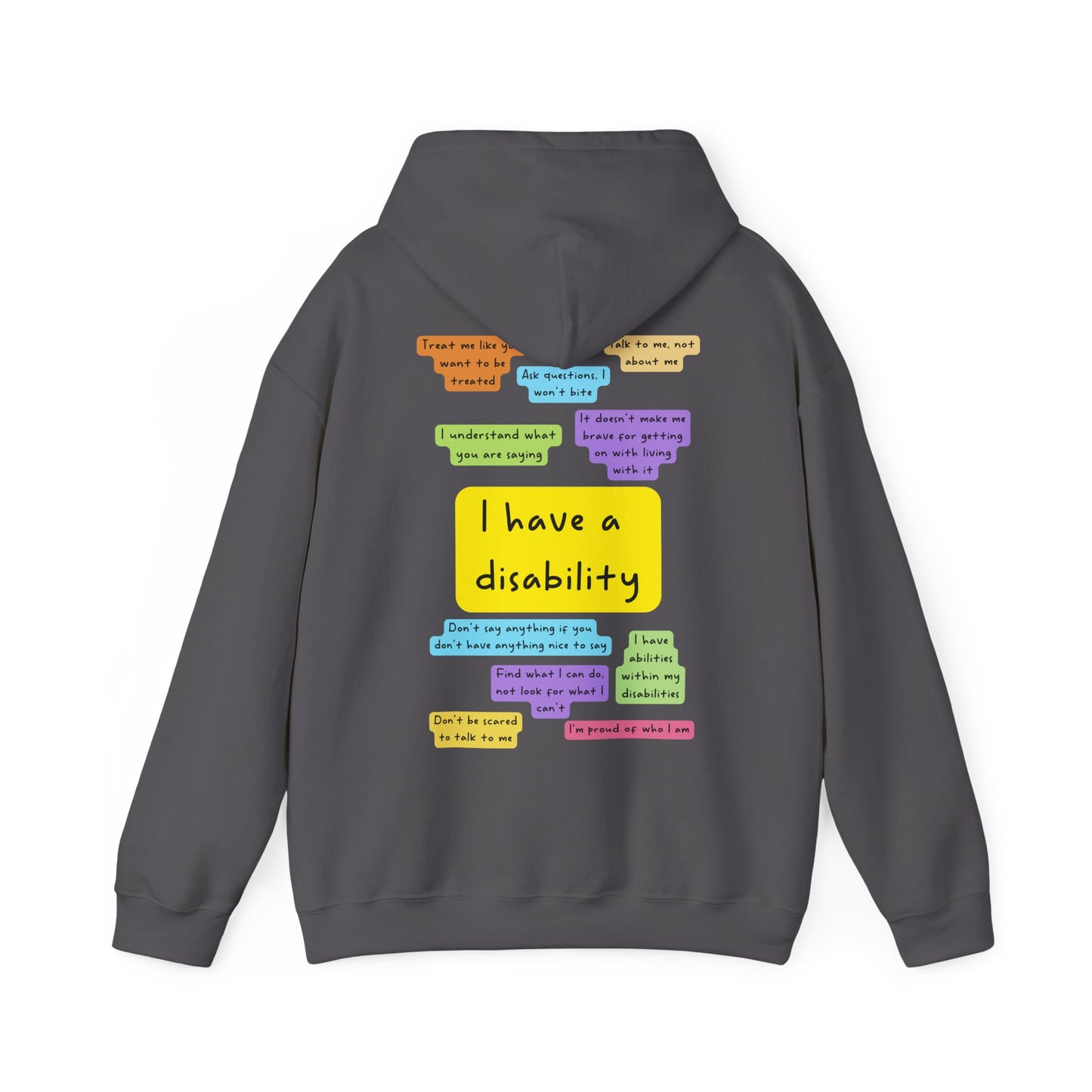 Unisex Adult Hoodie - I have a disability