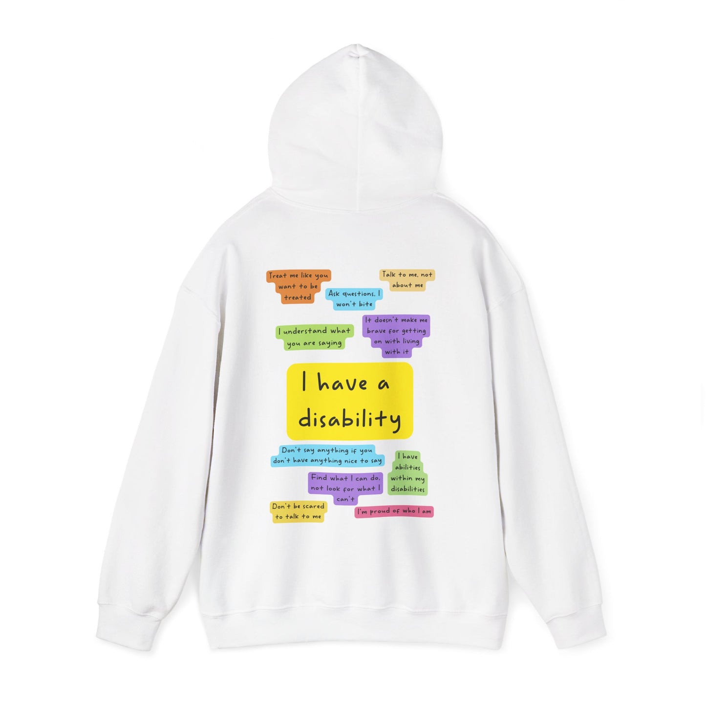 Unisex Adult Hoodie - I have a disability
