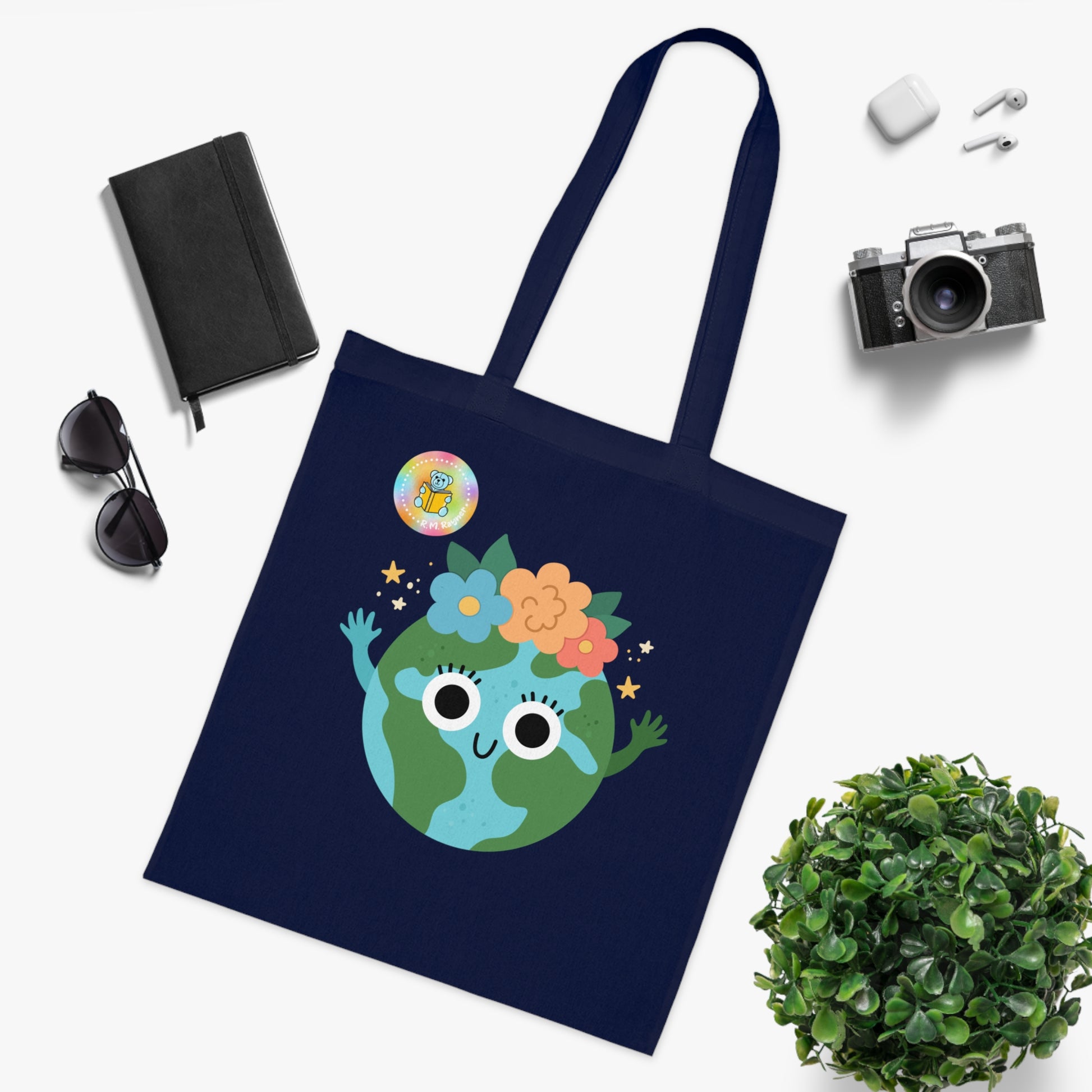 Cotton Tote Bag - What's your superpower? I look after the planet image 29