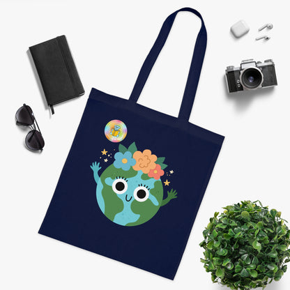 Cotton Tote Bag - What's your superpower? I look after the planet image 29