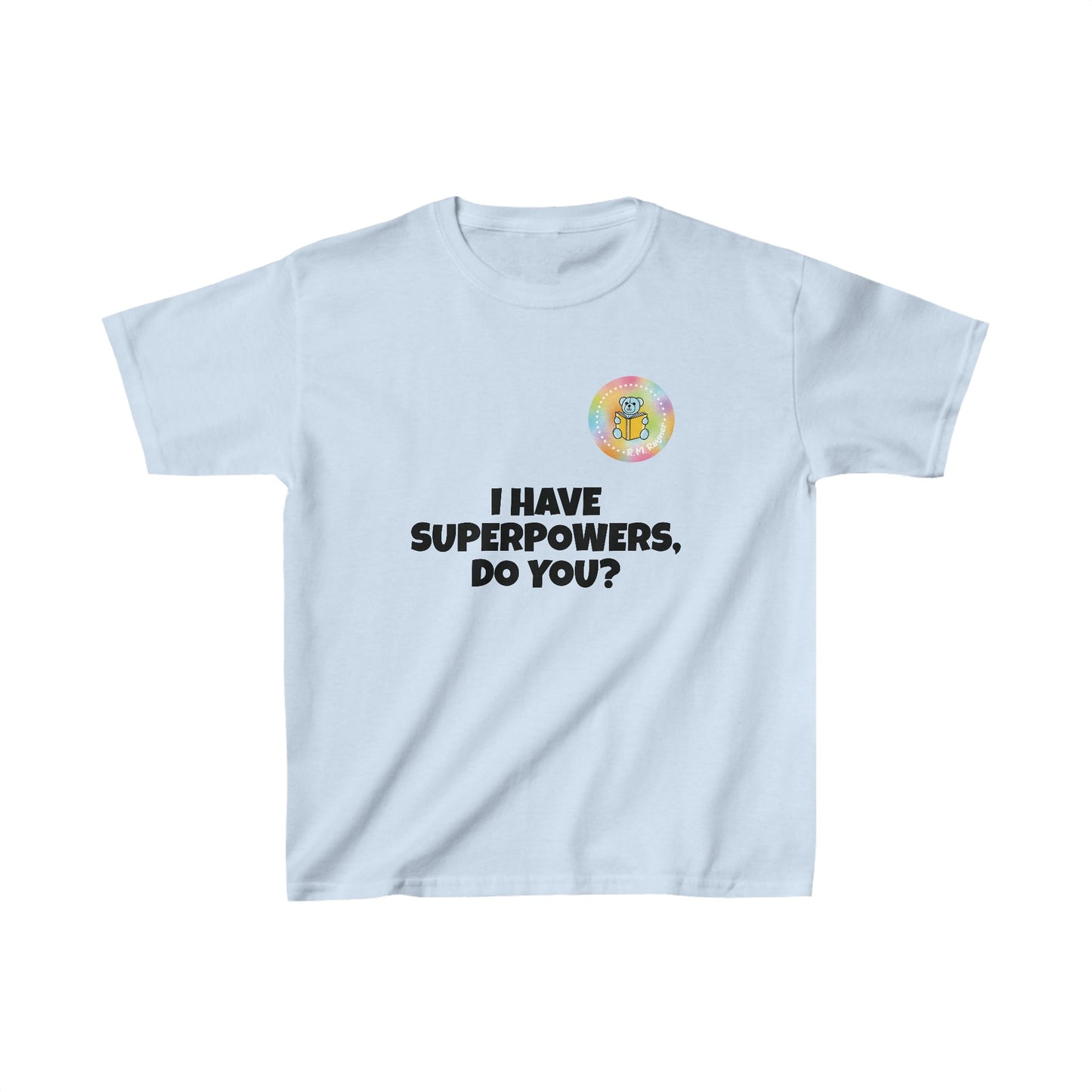 Kids I have superpowers, do you (plain text) t-shirt image 24