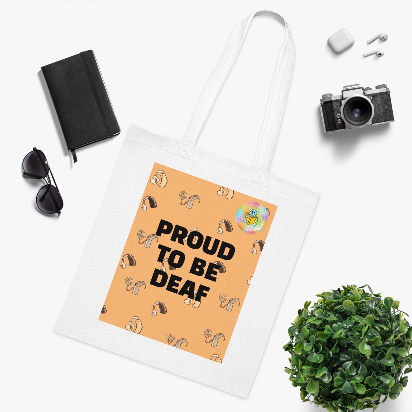PROUD TO BE DEAF Cotton Tote Bag