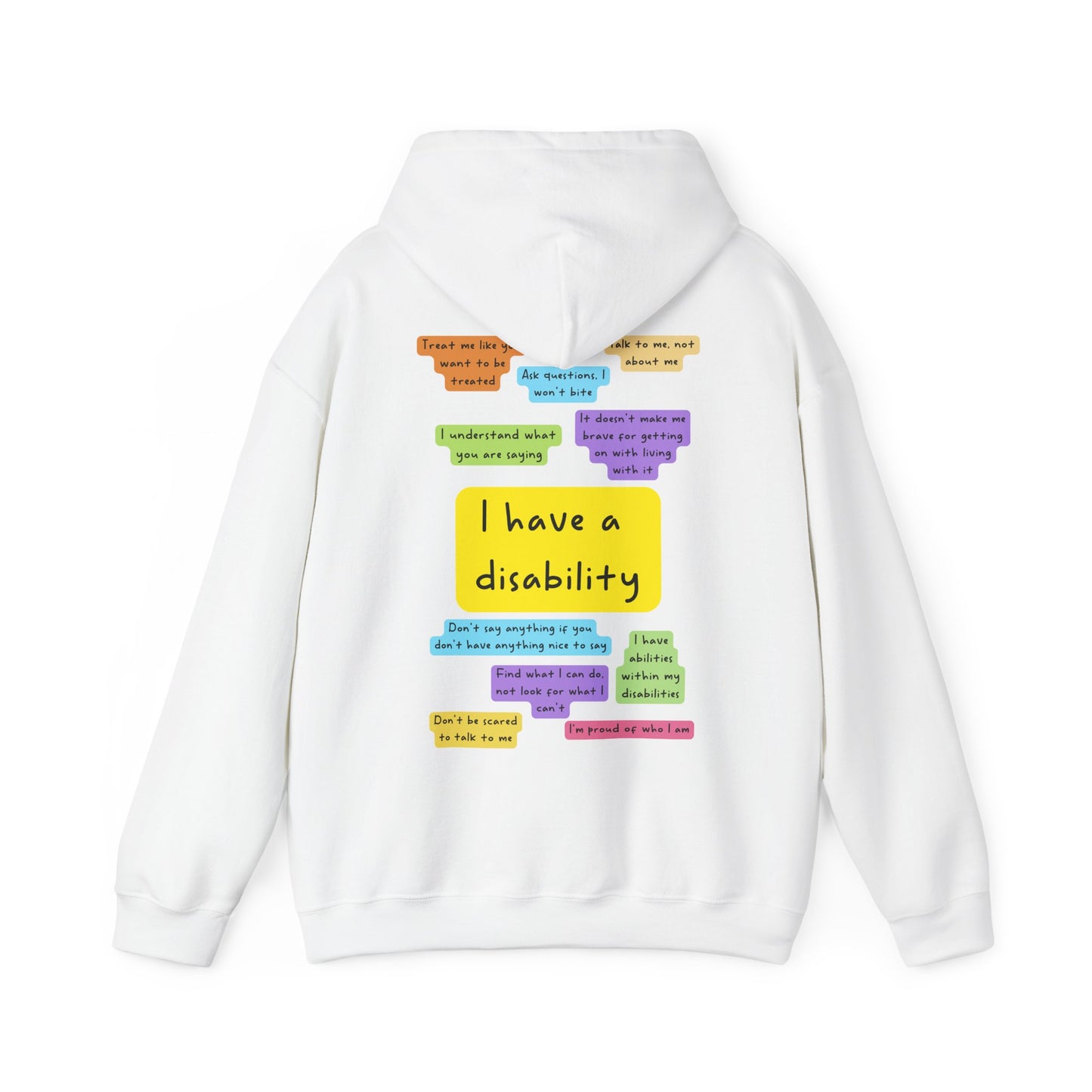 Unisex Adult Hoodie - I have a disability