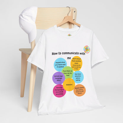 Unisex adult t-shirt - How to communicate with me image 3