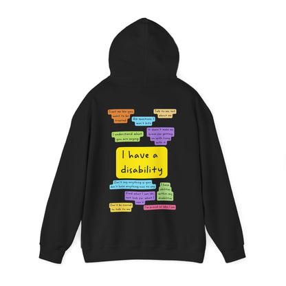 Unisex Adult Hoodie - I have a disability