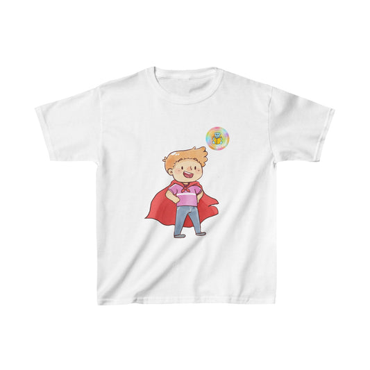 Kids t-shirt - Freddie character from "Can you find the superpowers" book image 0