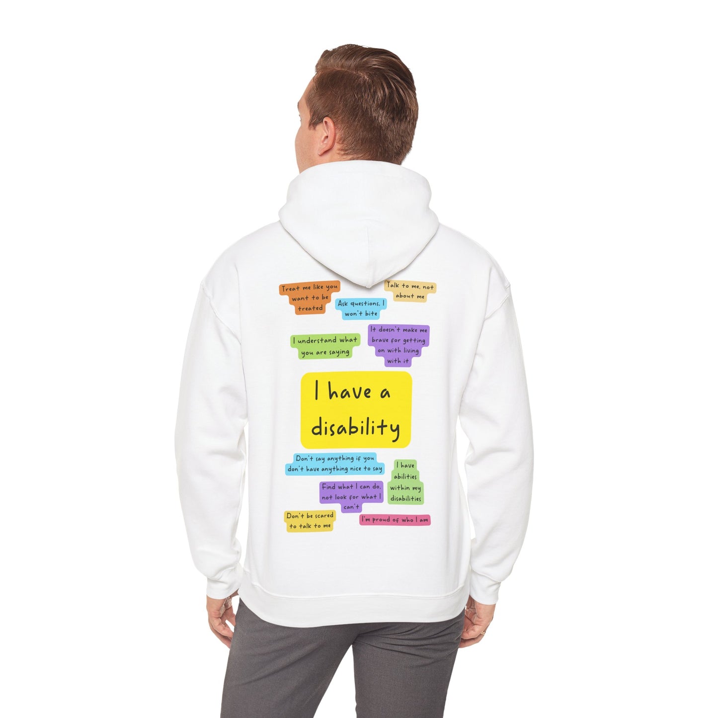 Unisex Adult Hoodie - I have a disability image 14
