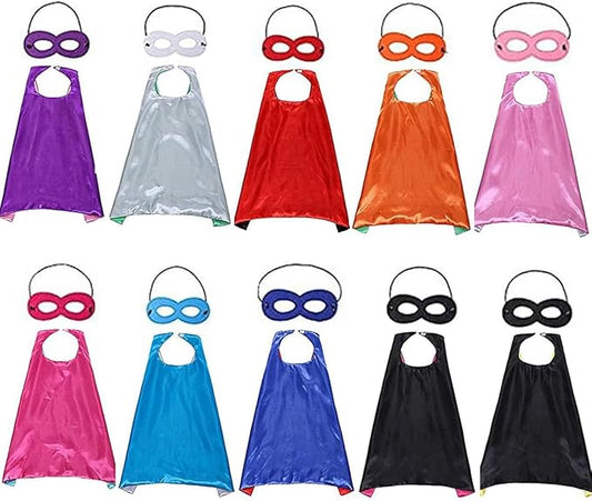 Kids superhero cape & mask image 0