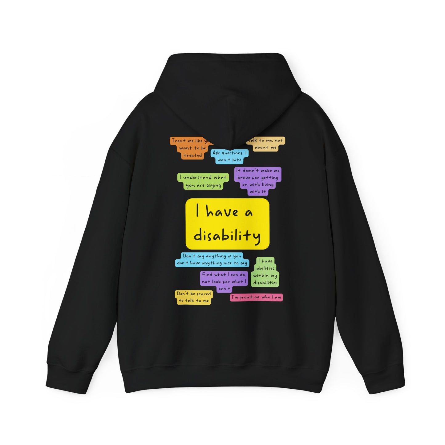 Unisex Adult Hoodie - I have a disability