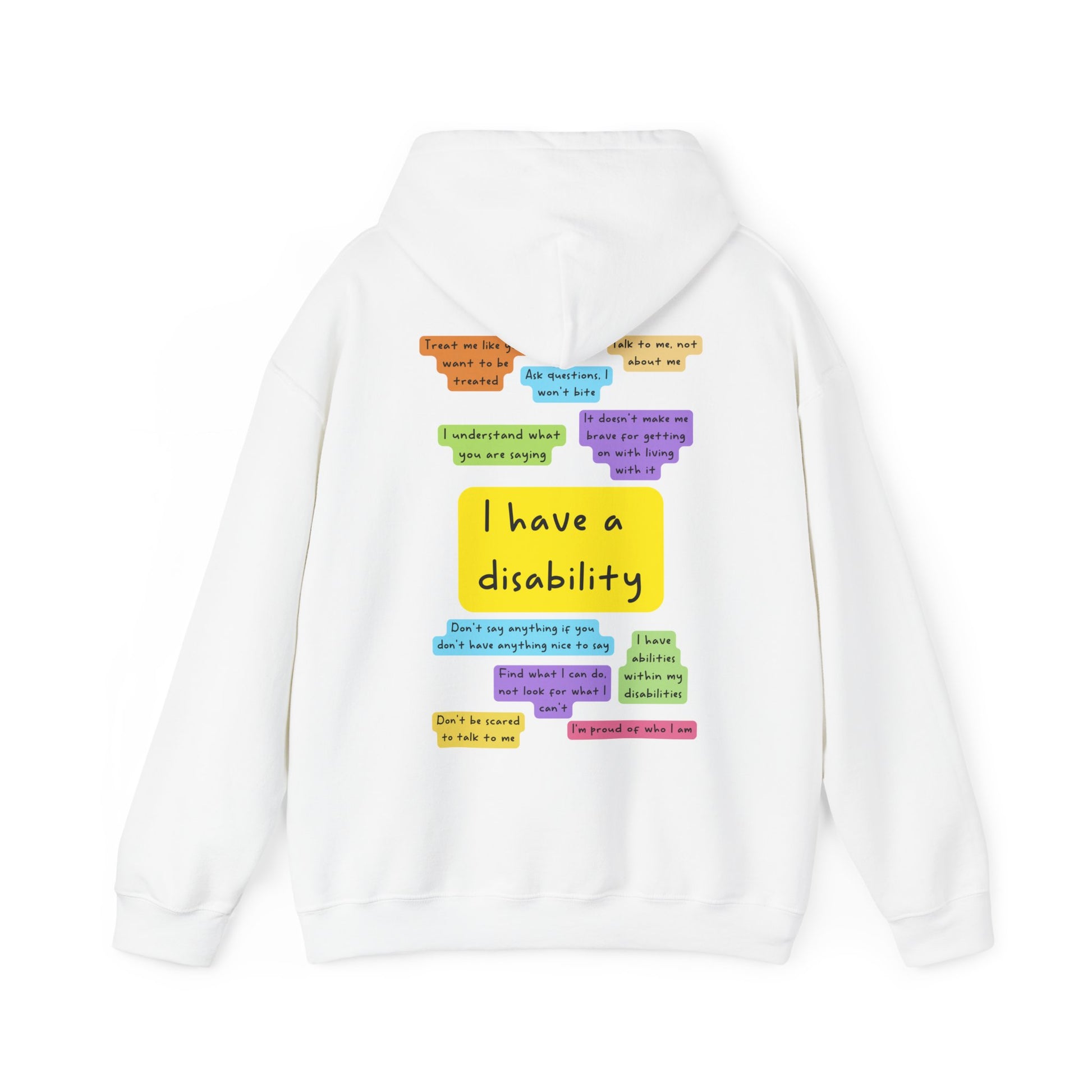 Unisex Adult Hoodie - I have a disability image 7