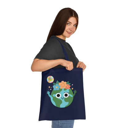 Cotton Tote Bag - What's your superpower? I look after the planet
