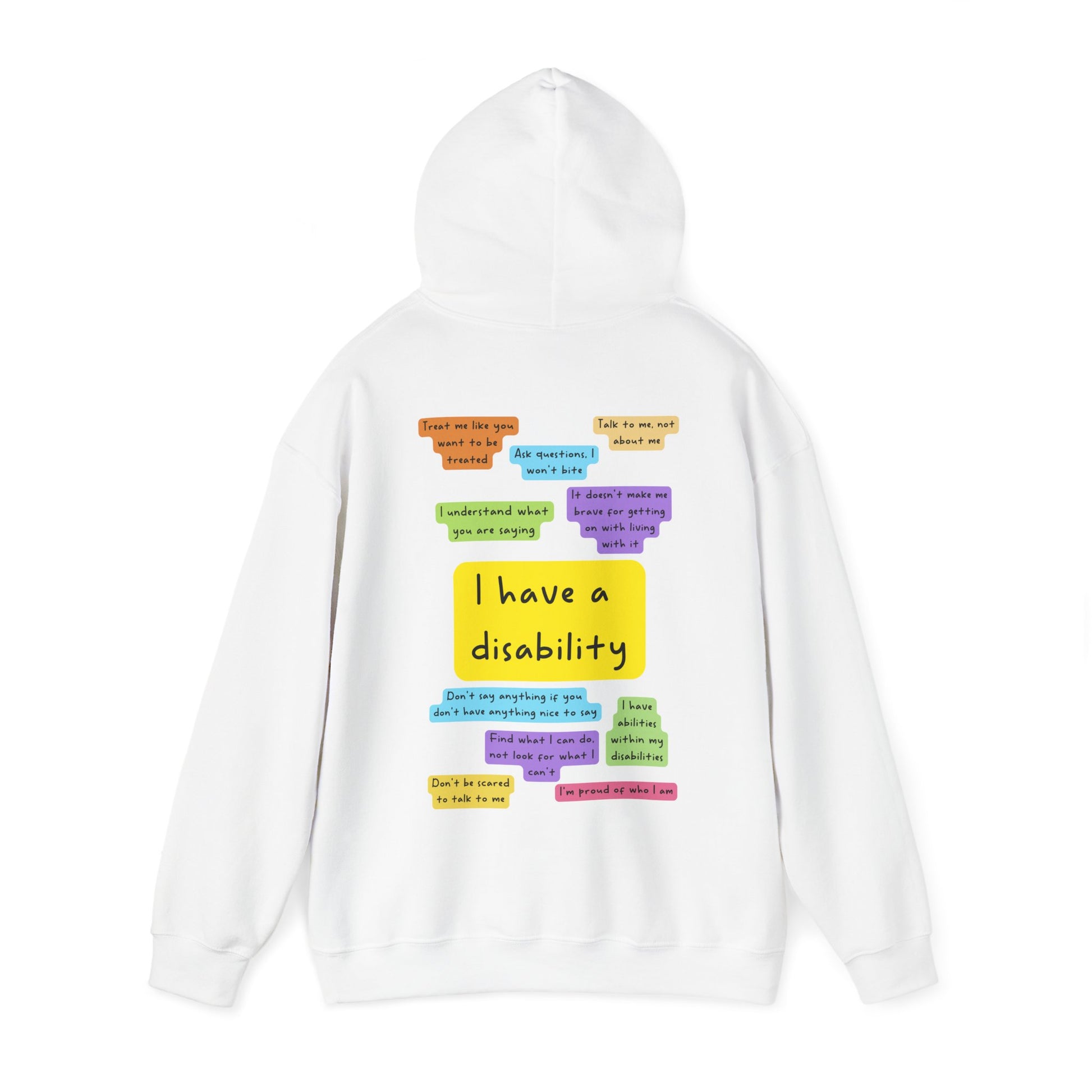 Unisex Adult Hoodie - I have a disability image 5