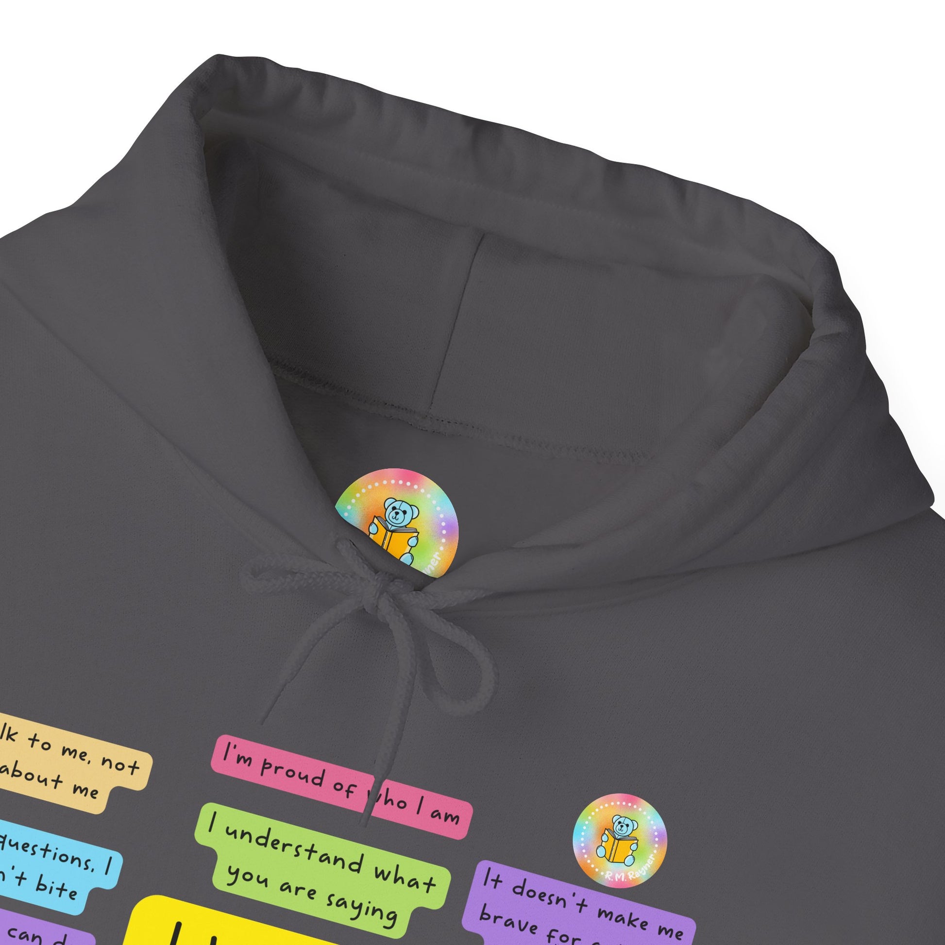 Unisex adult hoodie - I have a disability - front design image 2
