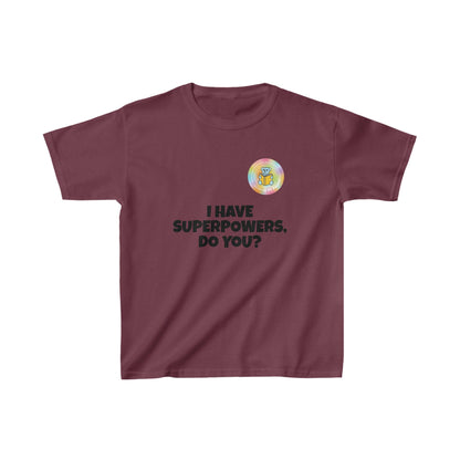 Kids I have superpowers, do you (plain text) t-shirt image 8