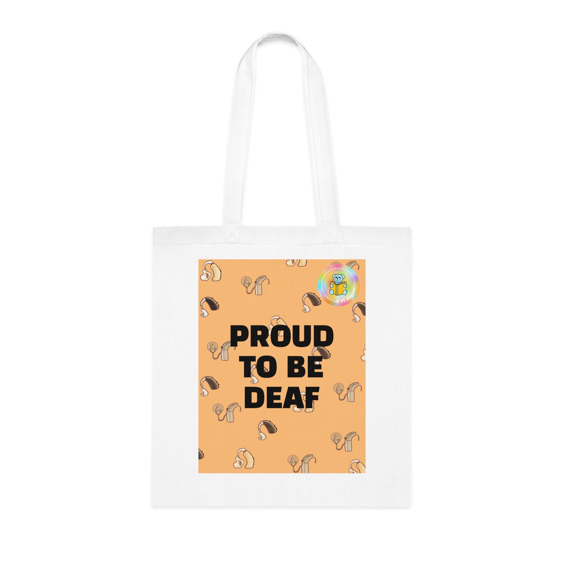 PROUD TO BE DEAF Cotton Tote Bag image 1