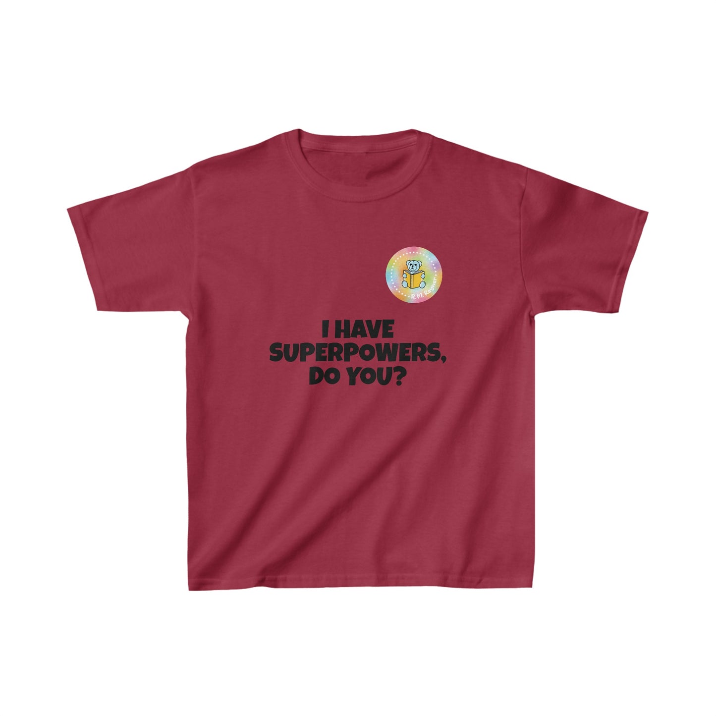 Kids I have superpowers, do you (plain text) t-shirt image 38