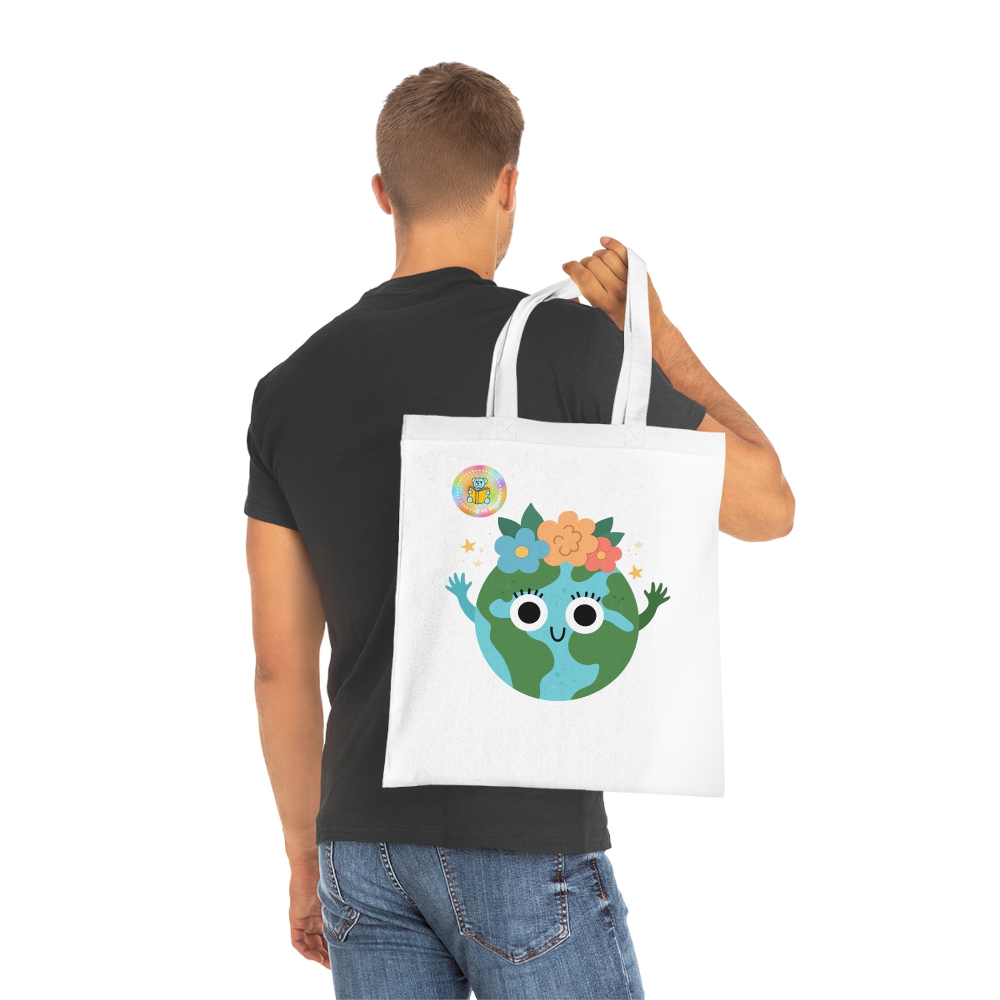 Cotton Tote Bag - What's your superpower? I look after the planet image 6