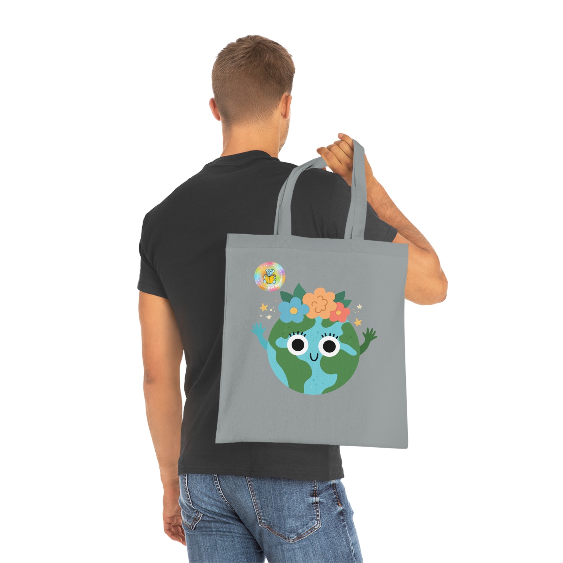 Cotton Tote Bag - What's your superpower? I look after the planet image 11