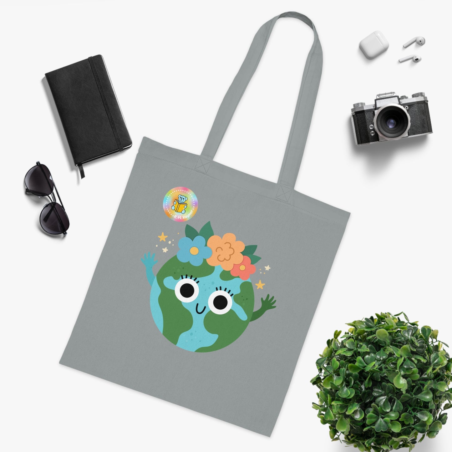 Cotton Tote Bag - What's your superpower? I look after the planet image 9