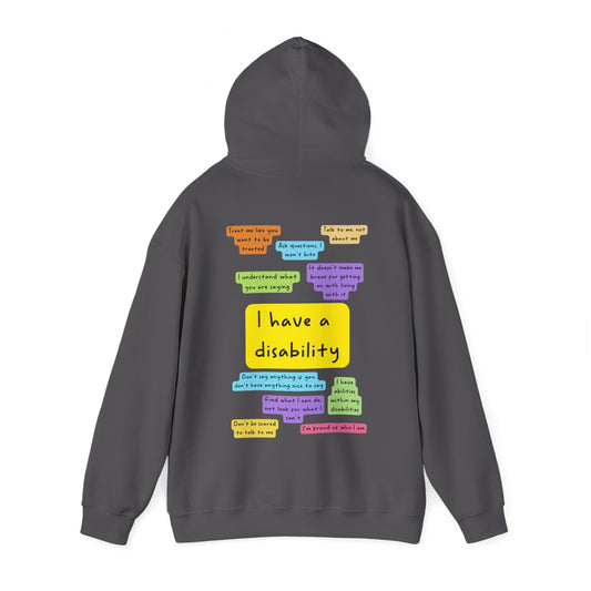 Unisex Adult Hoodie - I have a disability image 0