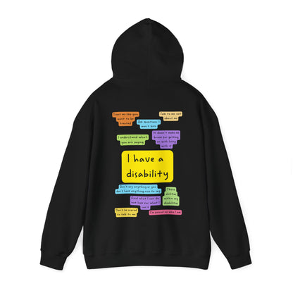 Unisex Adult Hoodie - I have a disability image 18