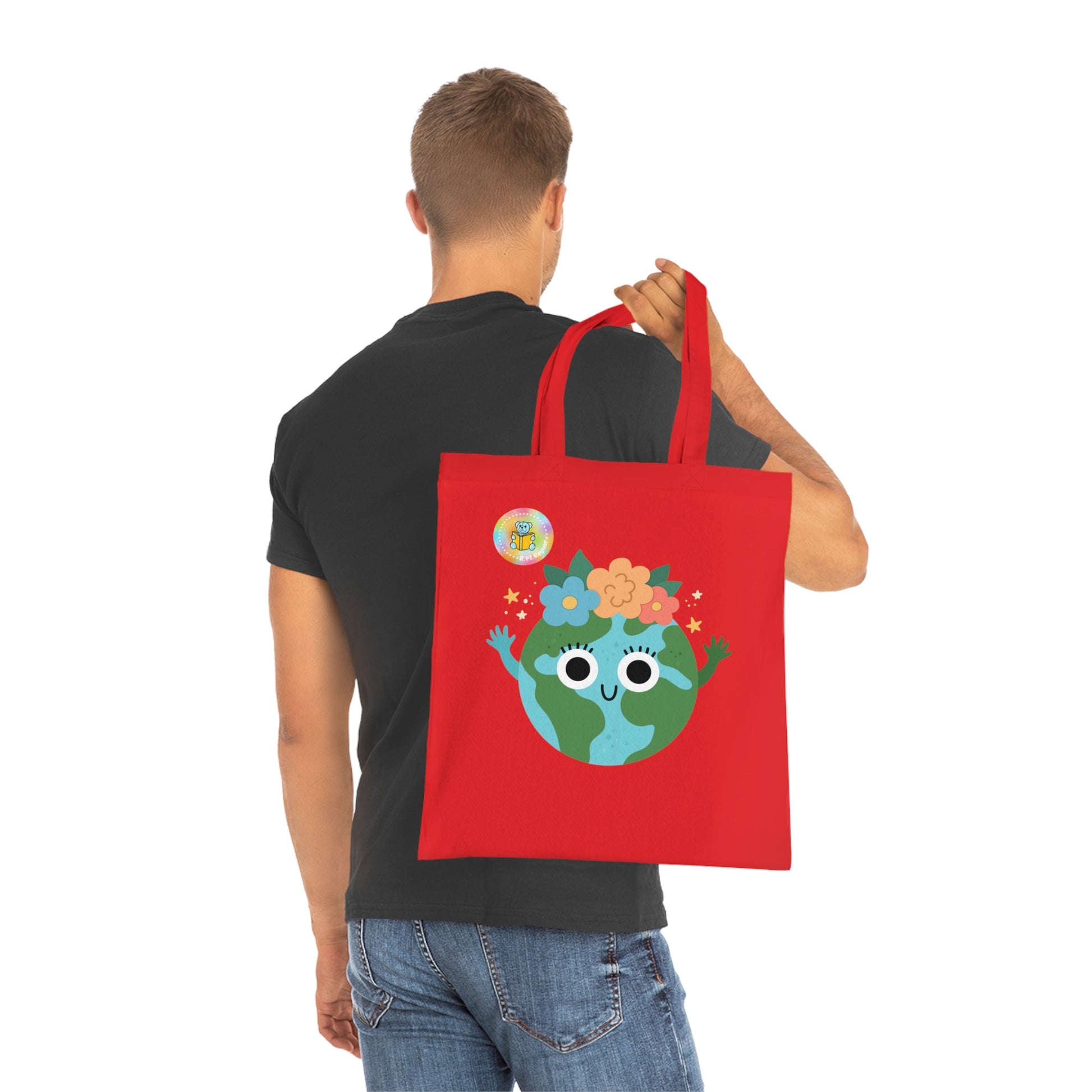 Cotton Tote Bag - What's your superpower? I look after the planet image 41