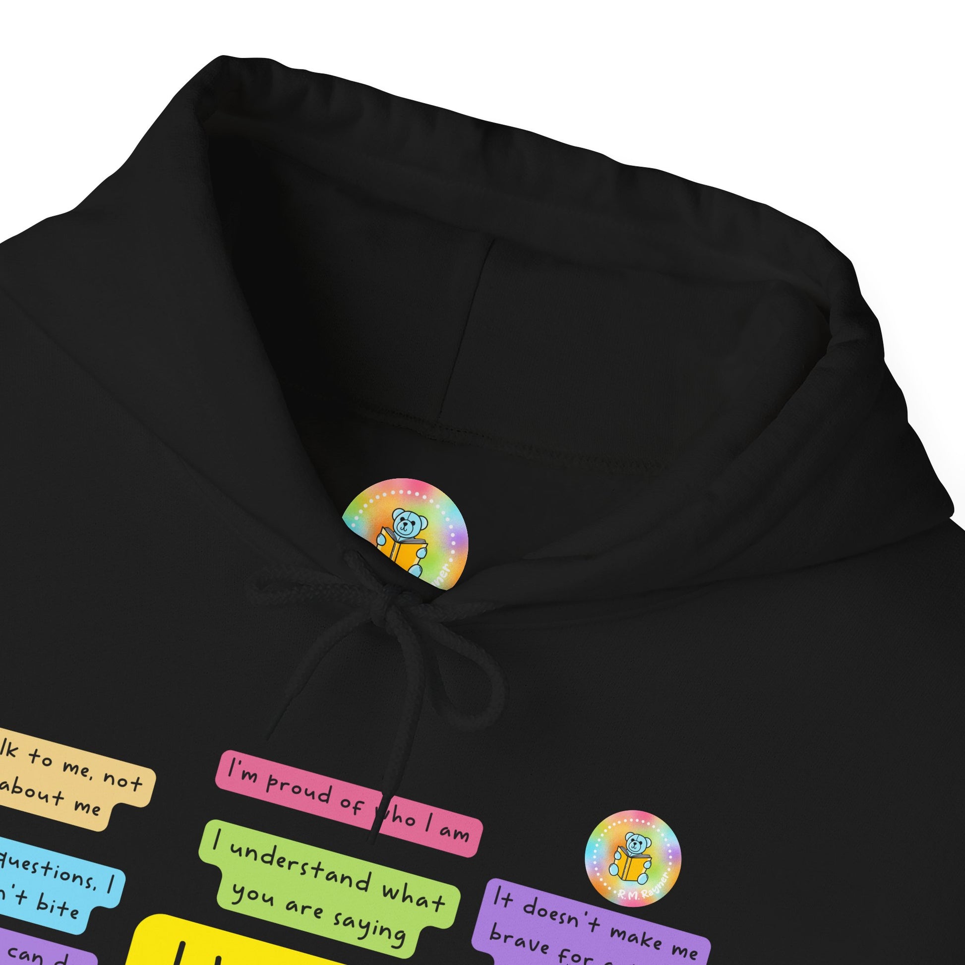 Unisex adult hoodie - I have a disability - front design image 28