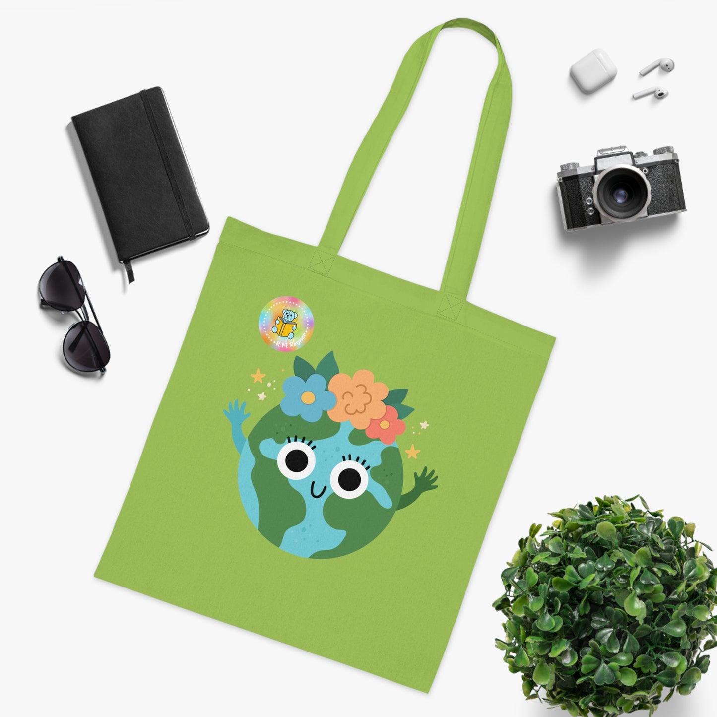 Cotton Tote Bag - What's your superpower? I look after the planet image 19