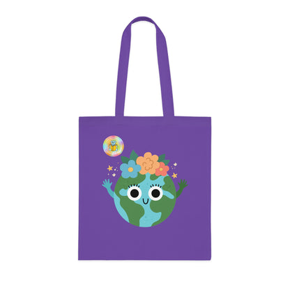 Cotton Tote Bag - What's your superpower? I look after the planet image 1